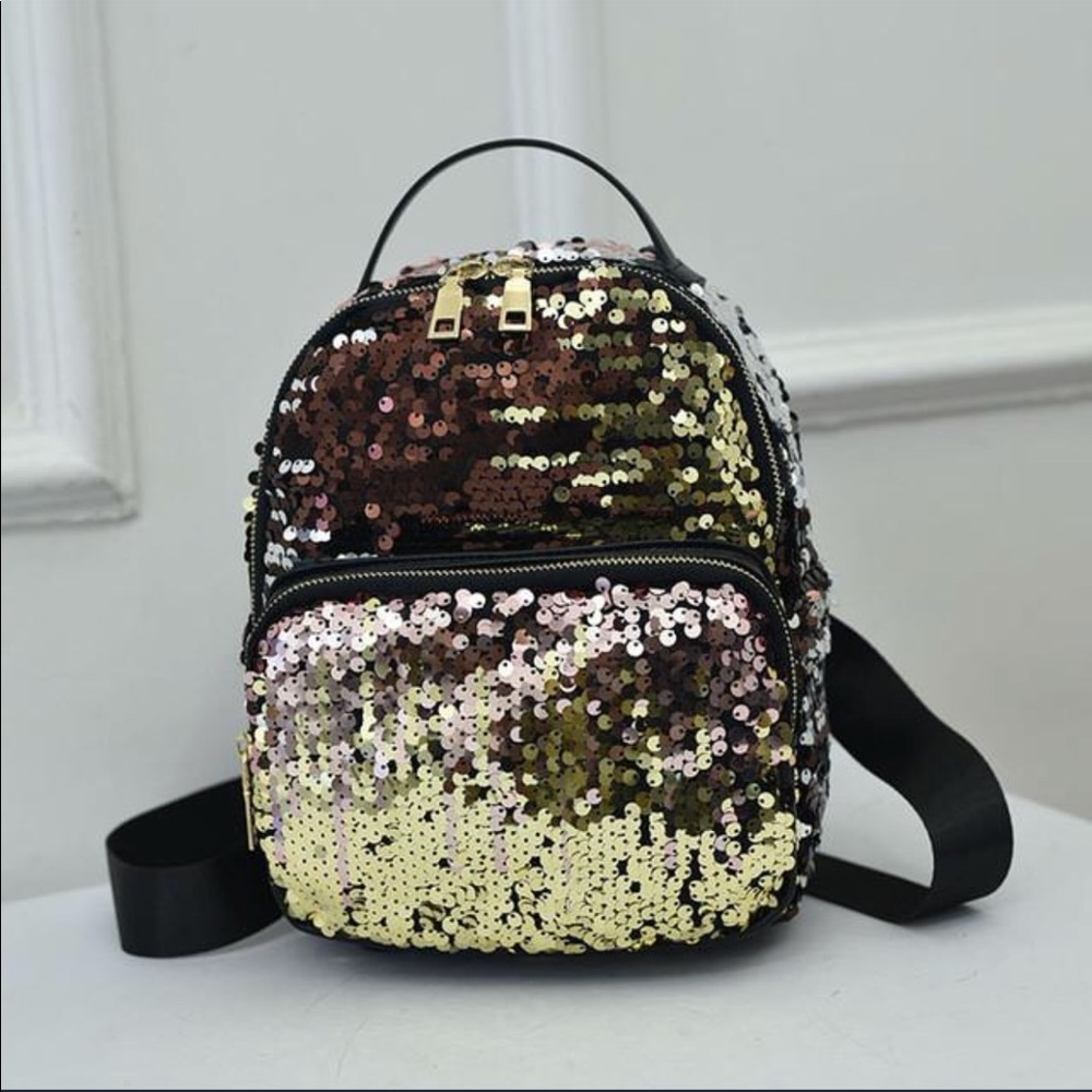 Multi-Color Sequin Shoulder Bag